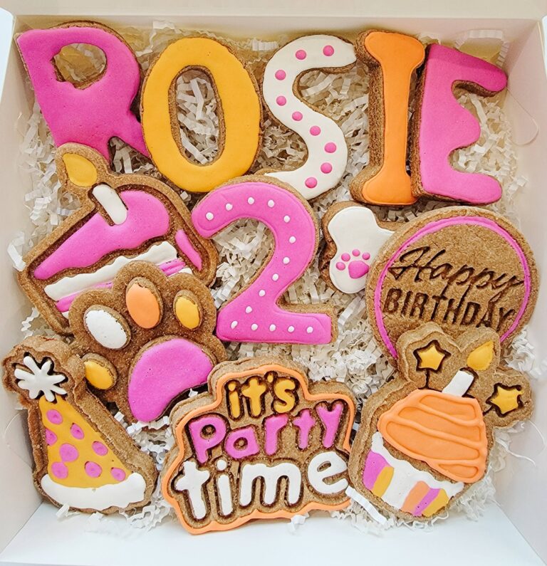 Personalized Dog Birthday Treat Box
