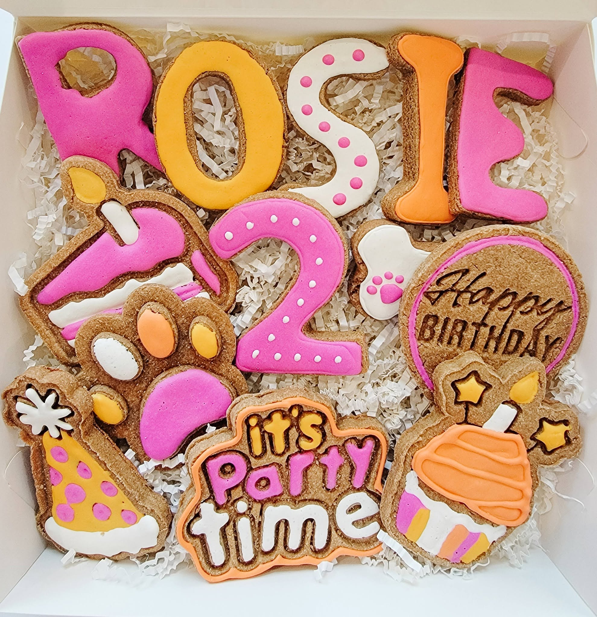 Personalized Dog Birthday Treat Box